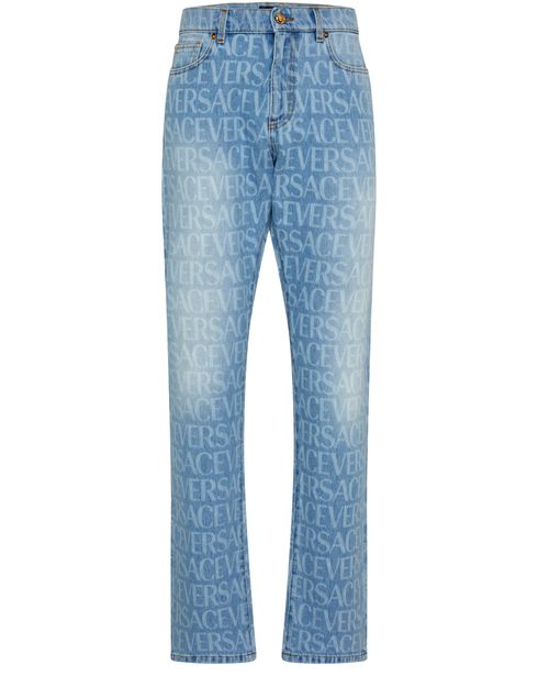 Blue online jean versace