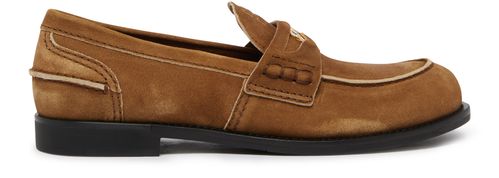 MIU MIU Faded suede loafers