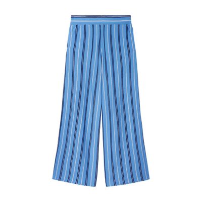 Bompard Striped Palazzo Pants In Blue