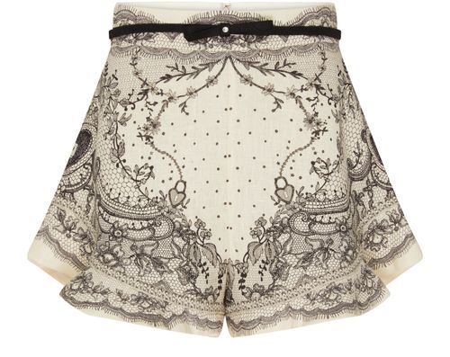ZIMMERMANN Crush flat front frill short