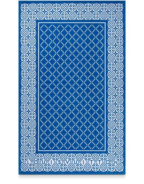 LOUIS VUITTON Monogram Flower Tile Beach Towel