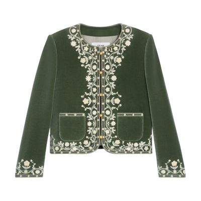 Women's Brompton jacket in gauffered double wool | CELINE | 24S