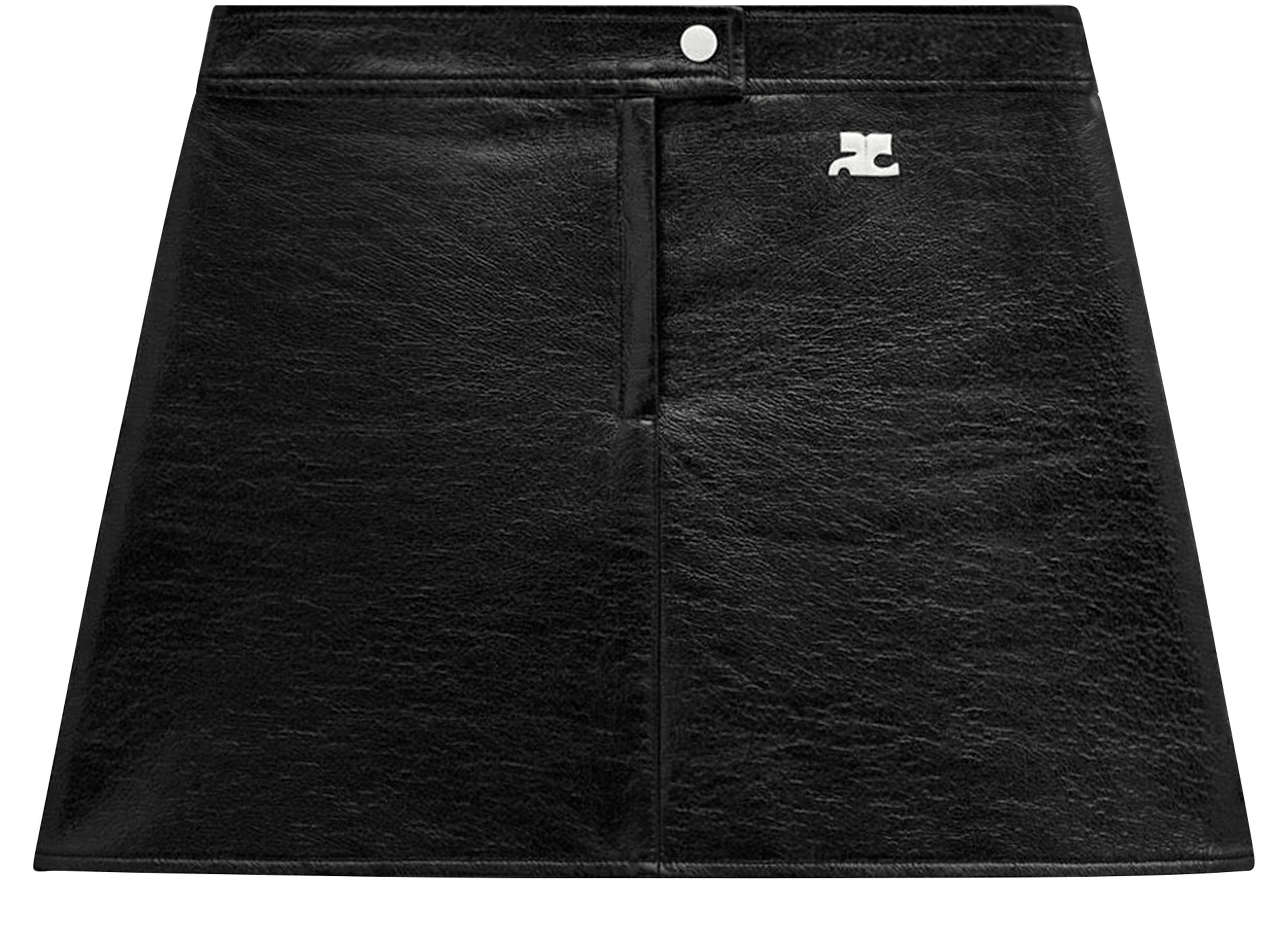 Reedition Vinyl mini skirt