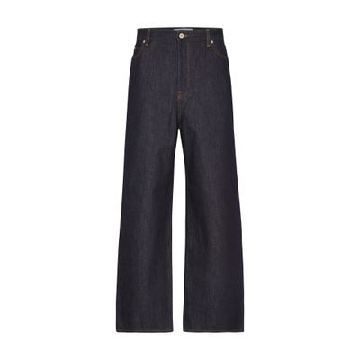 Loewe Wide Leg Jeans In Blue