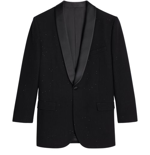 CELINE Tuxedo jude glittery grain de poudre jacket