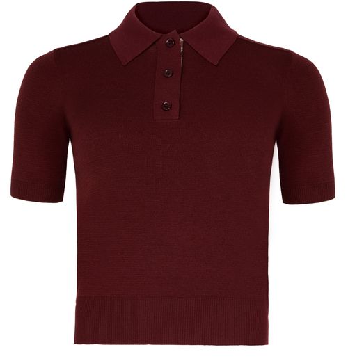 BURBERRY Wool polo shirt