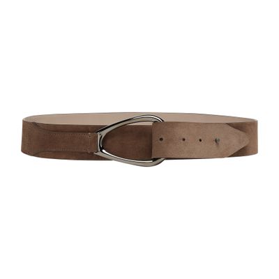 Suede leather belt