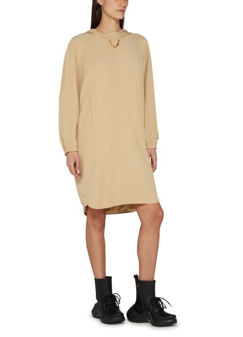 LOUIS VUITTON Batwing Sleeve Hoodie Dress