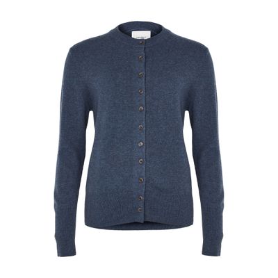 Lisa Yang Nellia Cashmere Cardigan In Blue