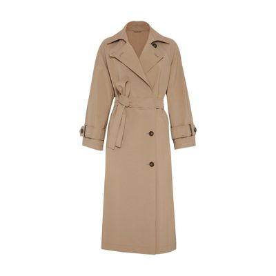 Techno canvas trench coat