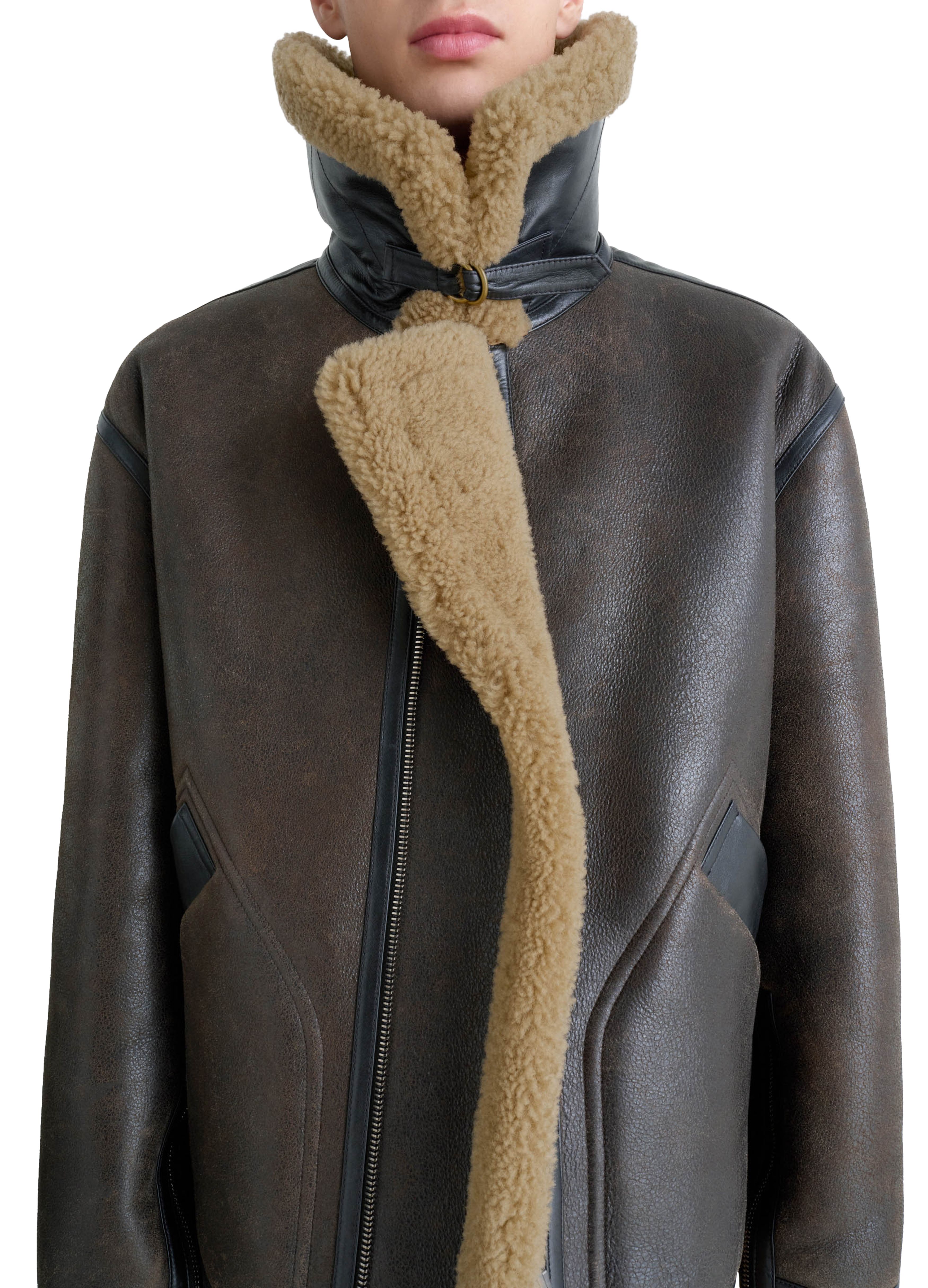 Shearling coat thumbnail 3