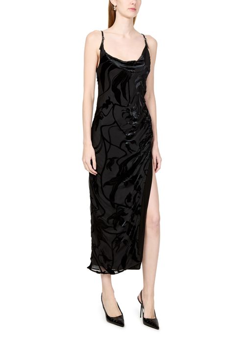 MUGLER Midi printed dress