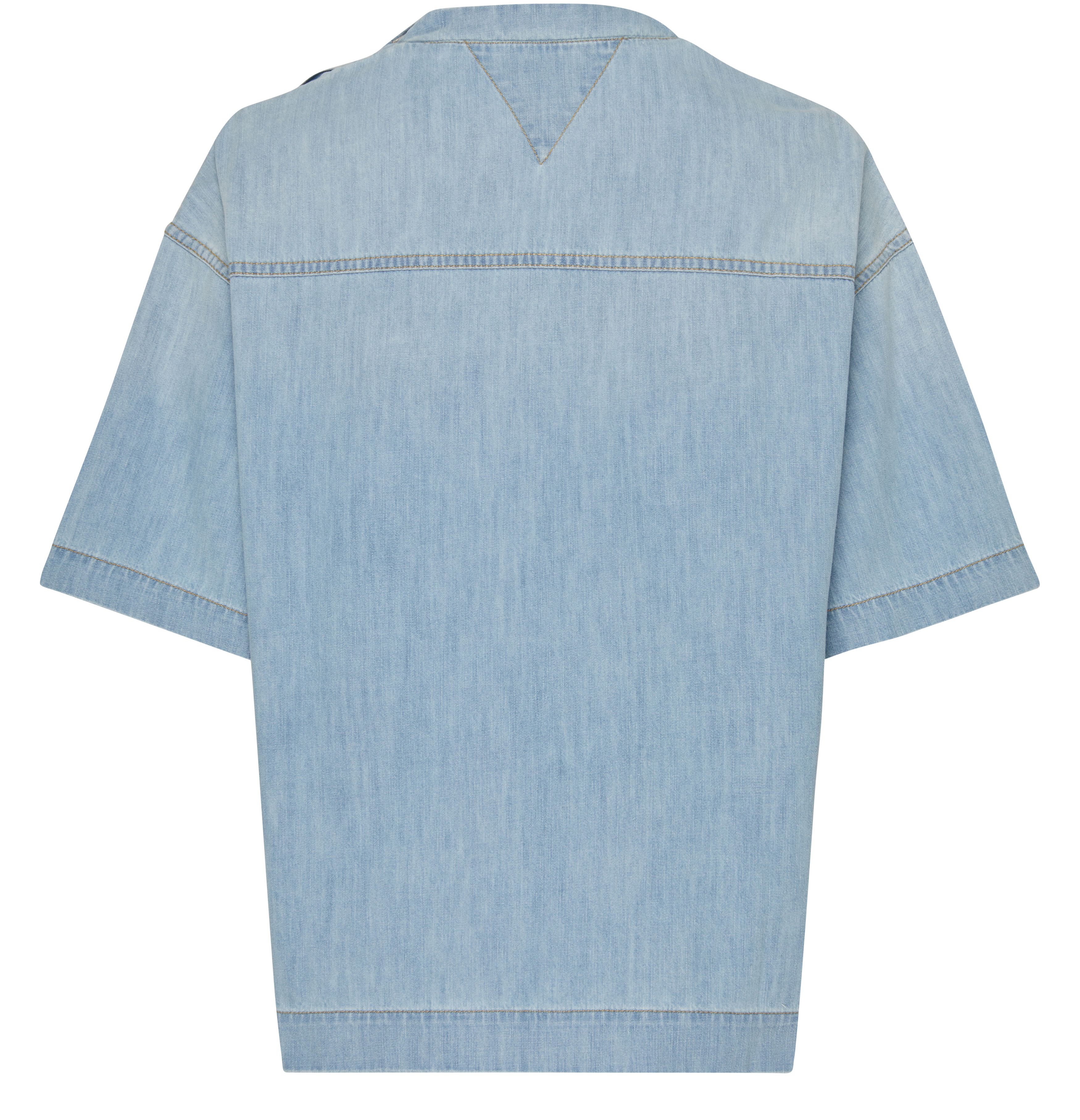 Slightly faded denim t-shirt thumbnail 3