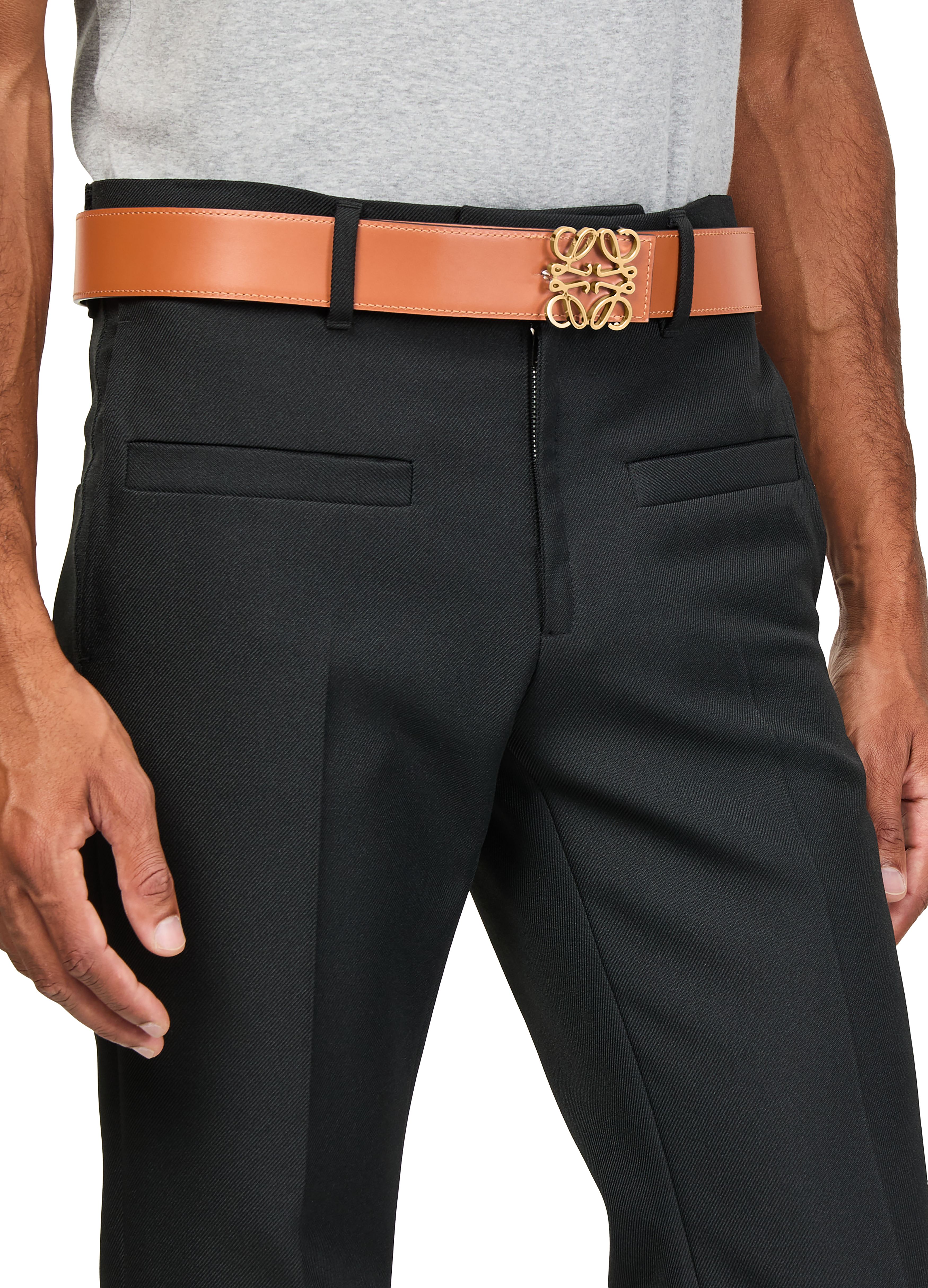 Anagram reversible belt in calfskin thumbnail 6