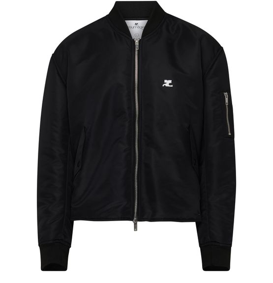 Blouson bomber en nylon brod COURREGES