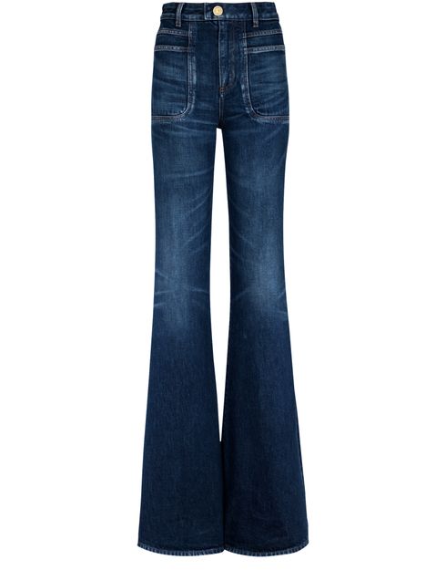 Women's Denim flare jeans | BALMAIN | 24S