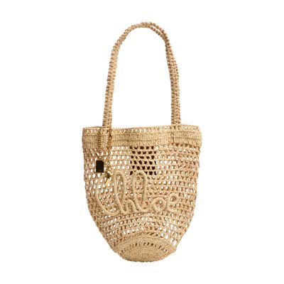 Chloé Summer Banana Tote Bag In Sand