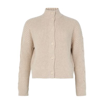 Max Mara Afelio Cardigan In Brown