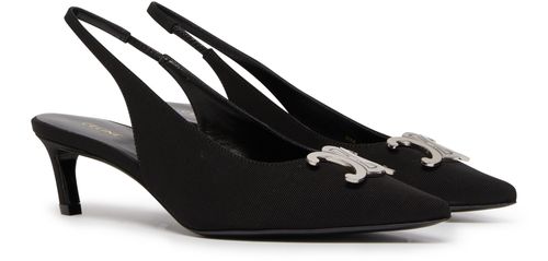 CELINE Celine alma Triomphe slingback in gros-grain