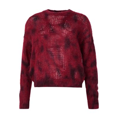 Isabel Marant Myriam Round Neck Sweater In Red