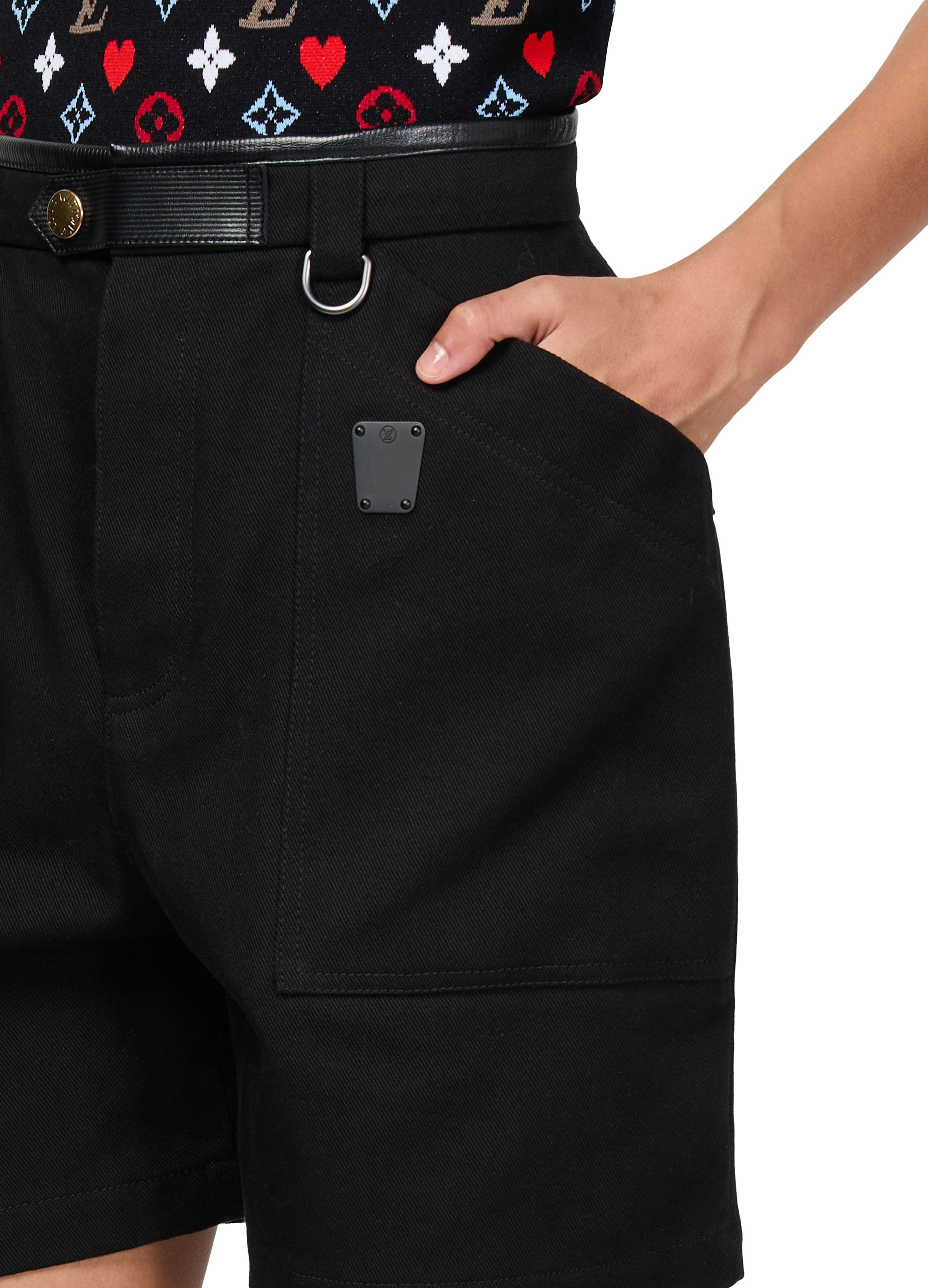 Oversized Pocket Cotton Drill Shorts thumbnail 3