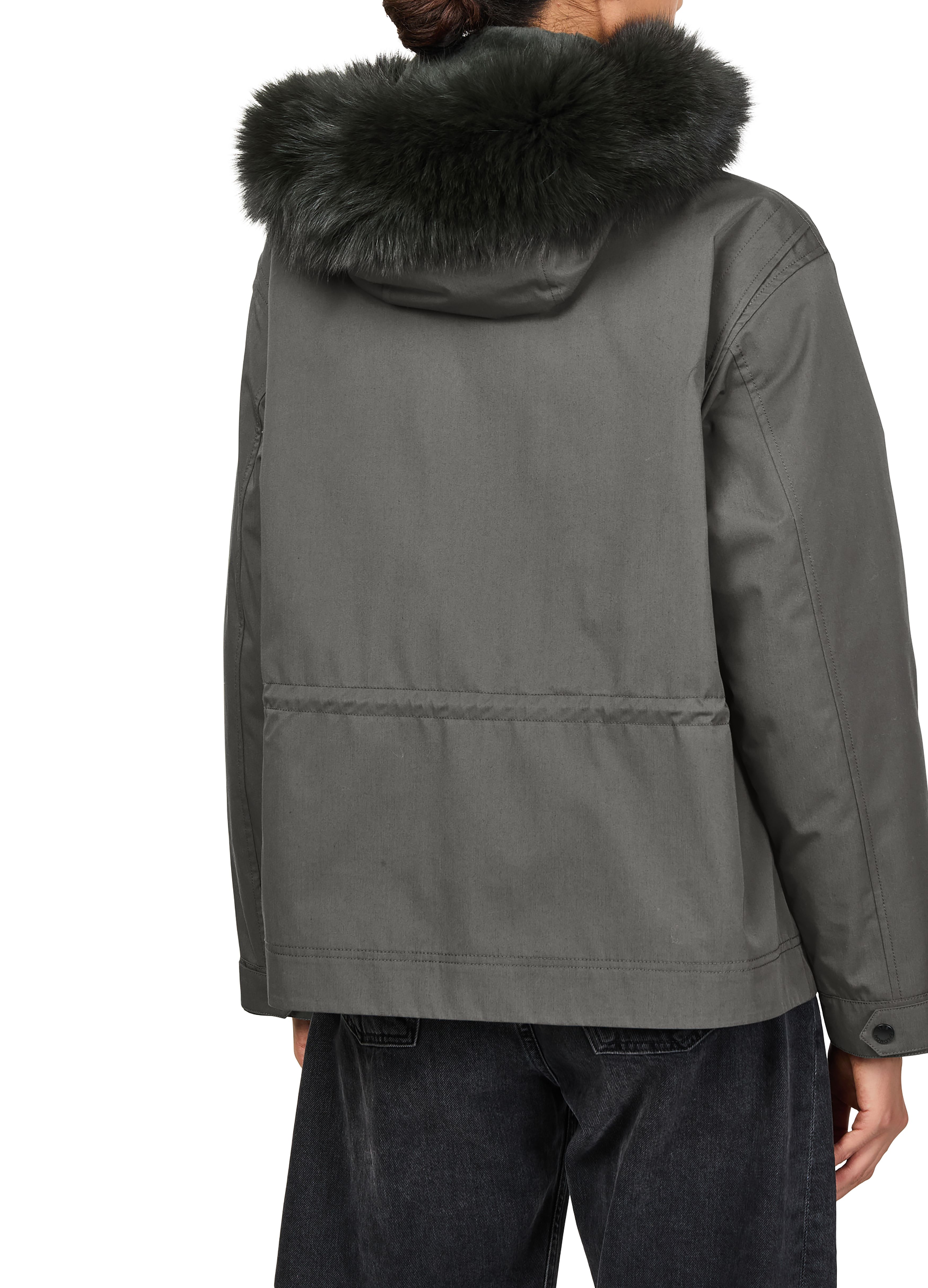 Hooded cotton parka thumbnail 5