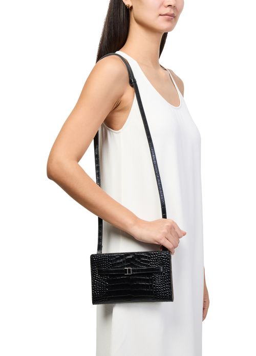 TOTEME Shoulder bag with crocodile-embossed belt strap