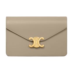 Women's Wallet on chain Triomphe in shiny calfskin | CELINE