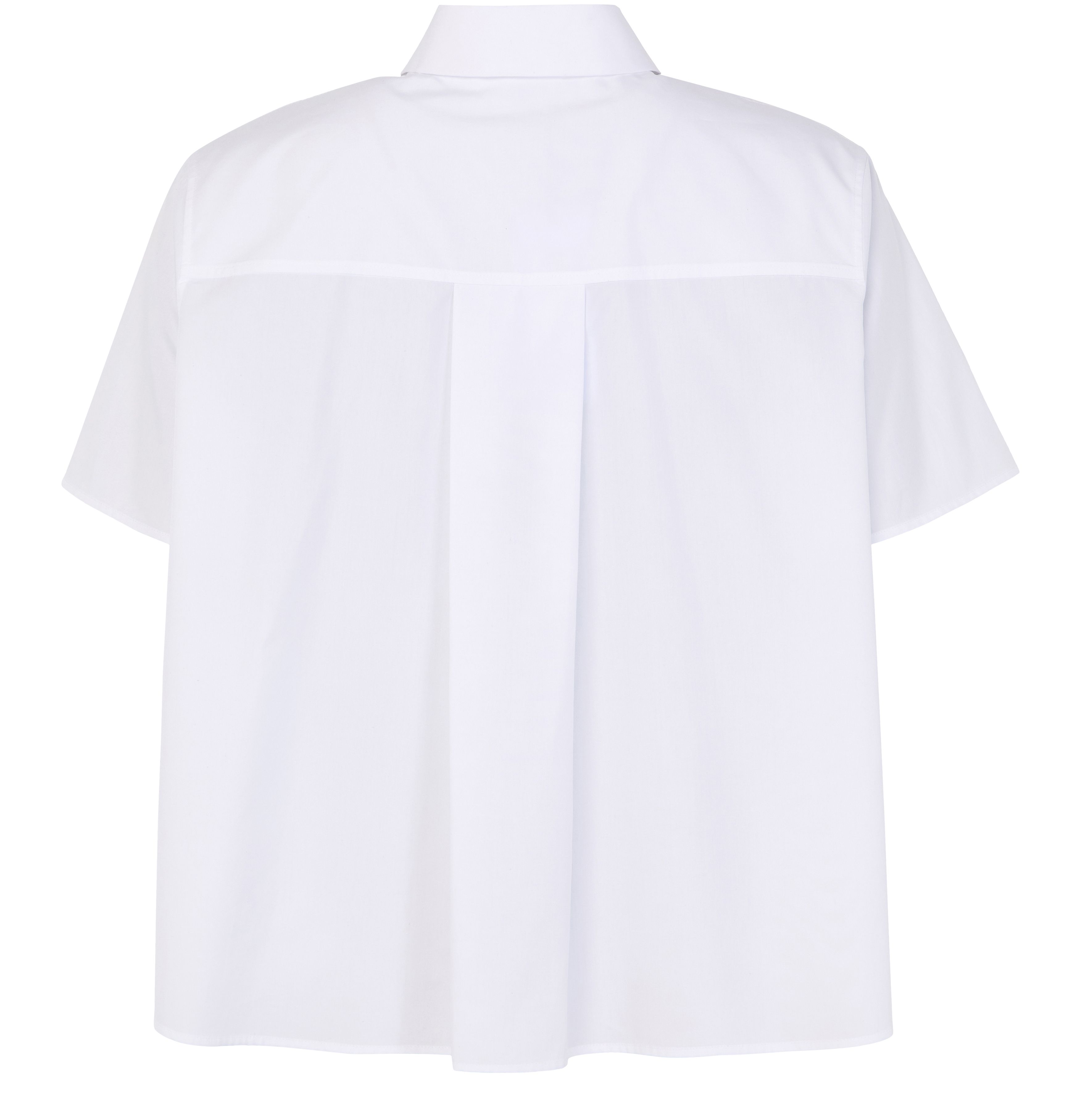 Short sleeve trapeze shirt in cotton thumbnail 3