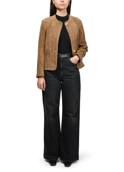 ARMA Sogno textured suede jacket