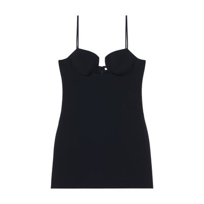 white christmas dresses Tiffany Mini Dress in Blue- Structured Bodice & A-Line Silhouette – Emerald  The Label main image 1