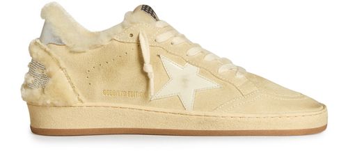 GOLDEN GOOSE Ball Star LTD sneakers in suede and shearling
