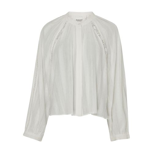Shop Isabel Marant Étoile Janelle Blouse In White