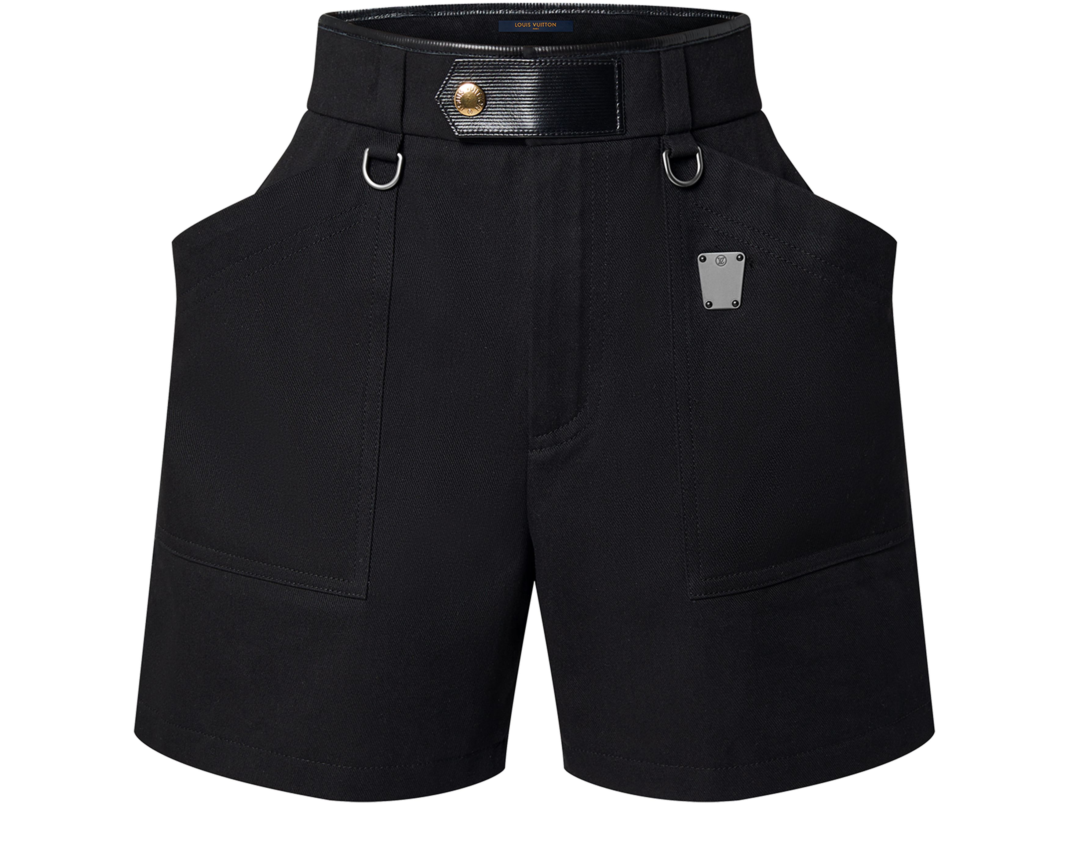 Oversized Pocket Cotton Drill Shorts