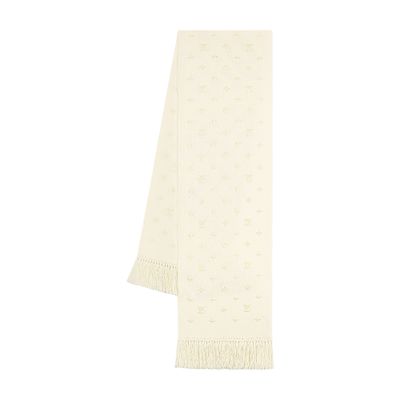 Louis Vuitton Lv Monogram 3d Scarf In Beige