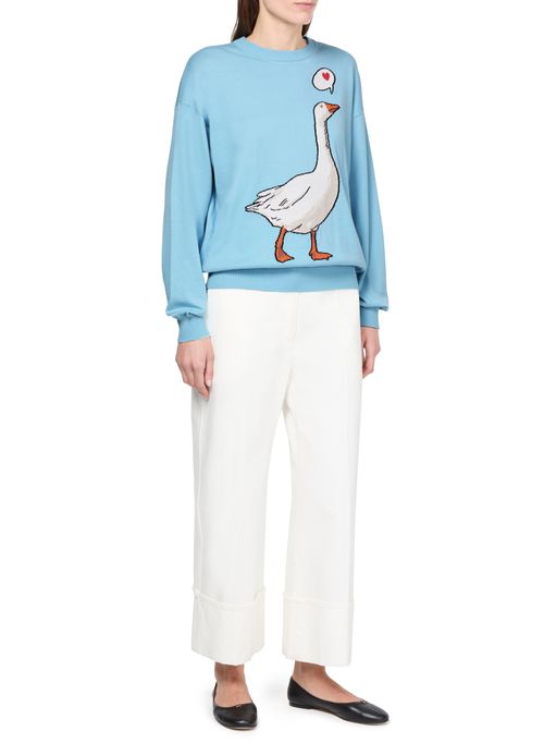 MOSCHINO Pull à imprimé Oie