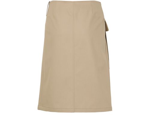 COURREGES Utility buckle cotton skirt
