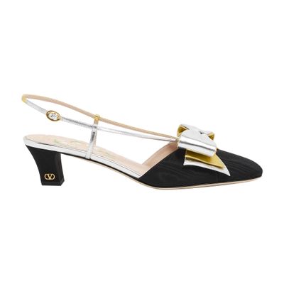 Valentino Bowow T. 45 Mid Heel Pumps In Black