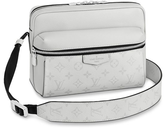 Louis Vuitton Outdoor Messenger Monogram Antarctica Taiga White in Taiga  Leather/Coated Canvas with Silver-tone - US