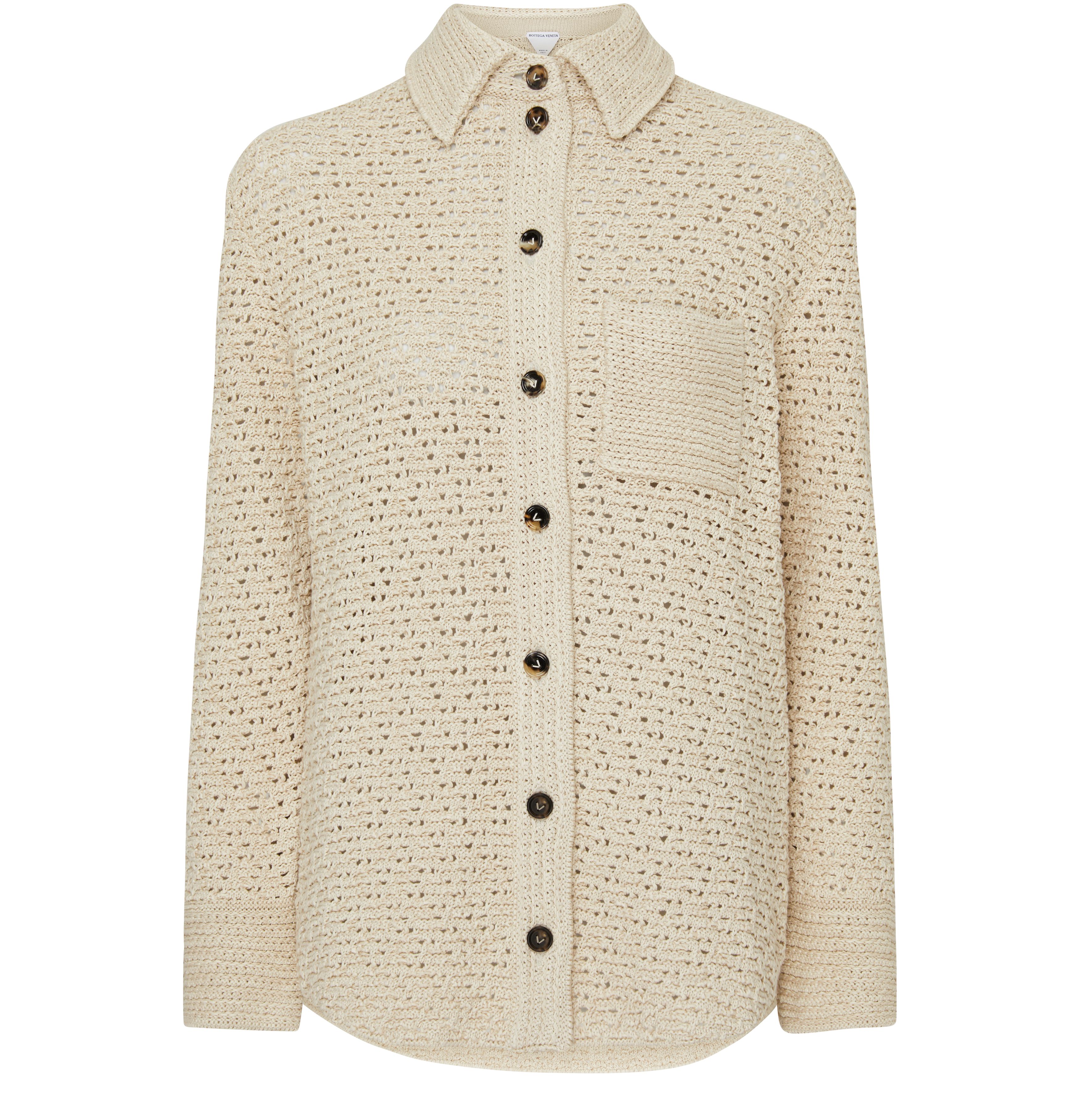 Cotton crochet shirt