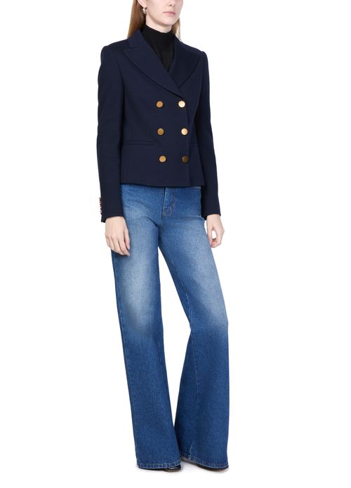 MAX MARA Blazer à double boutonnage en jersey Alabama