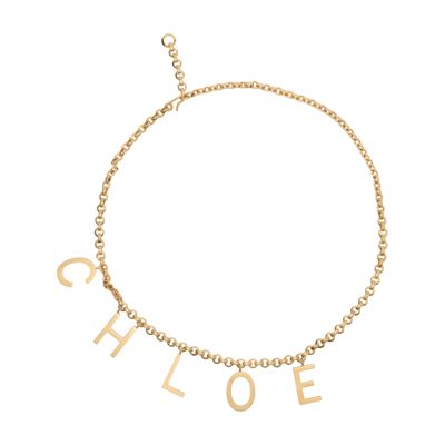 Chloé Letters Belt In Green