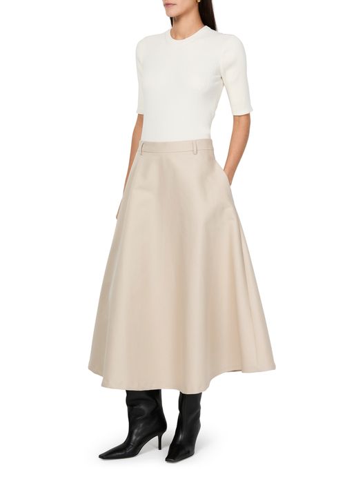 ROHE Jupe en coton volumineuse coupe A