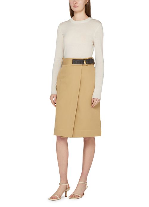 BOTTEGA VENETA Wrap midi skirt