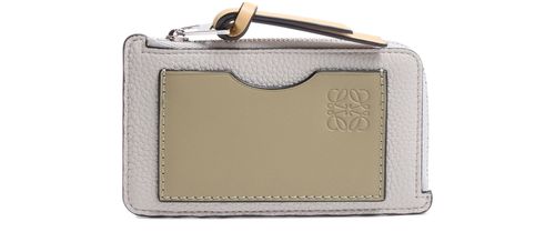 LOEWE Porte-cartes et monnaie en cuir de veau grainé souple