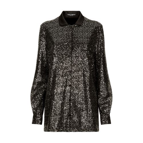 Dolce & Gabbana Sequined Shirt In Combined_colour