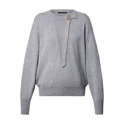 Louis Vuitton Jumper With Detachable Sleeve In Blue