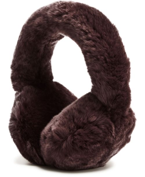 YVES SALOMON Cache oreilles en fourrure de lapin rex