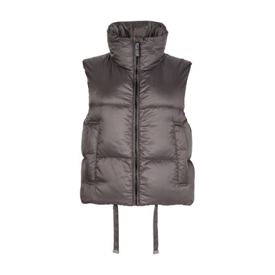 Max Mara Seismall Sleeveless Puffer Jacket - The Cube In Gray