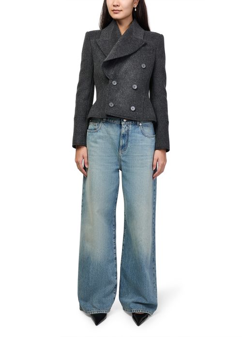 MCQUEEN Short double-breasted coat